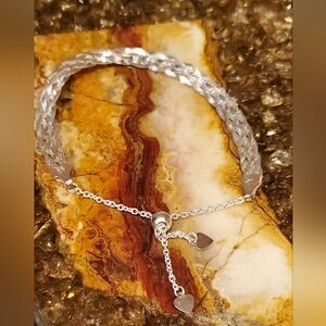 Sterling Silver Herringbone Bracelet